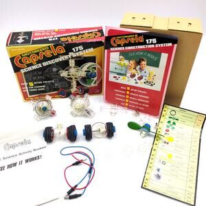 Vintage Capsela Motorized Science Discovery System 175 1990 STEM Kit Projects